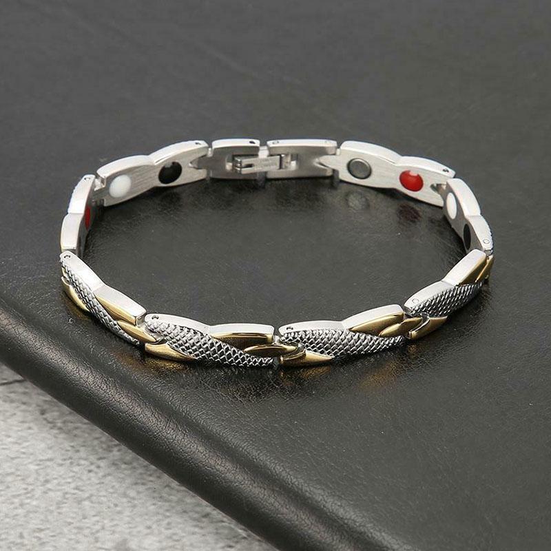 Bracelet magnétique en écailles de dragon