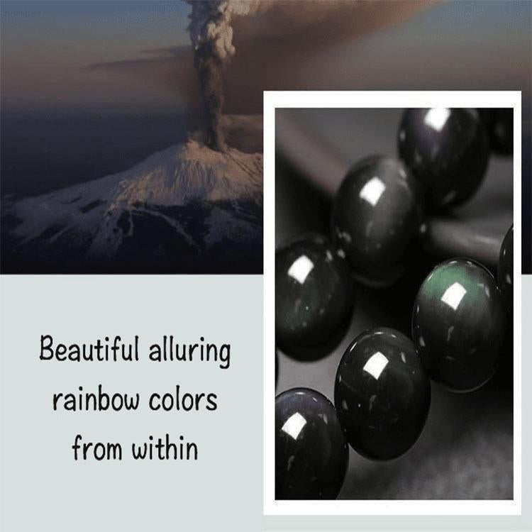 Bracelet en obsidienne Dragon et Phénix - Inspirez l'honnêteté et l'amour éternel