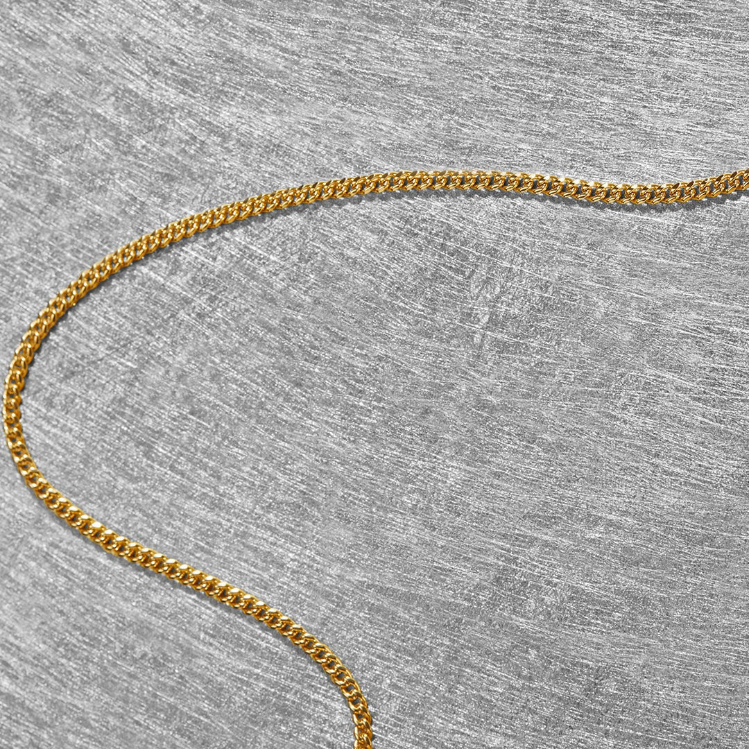 Collier chaîne cubaine de 3 mm