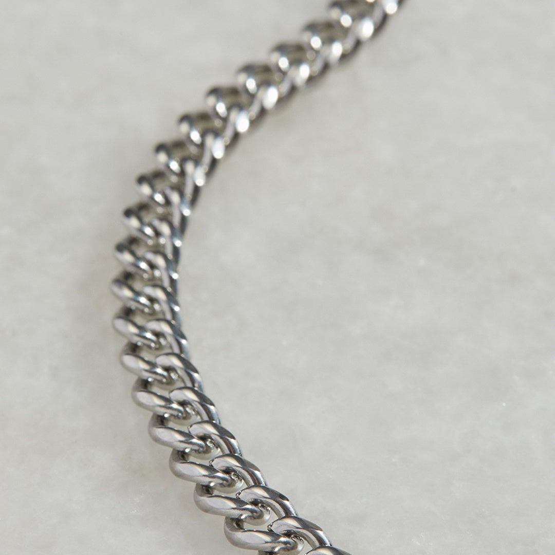 Collier chaîne cubaine de 8 mm