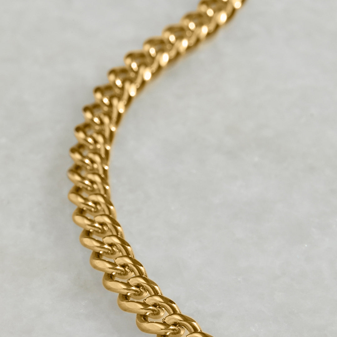 Collier chaîne cubaine de 8 mm