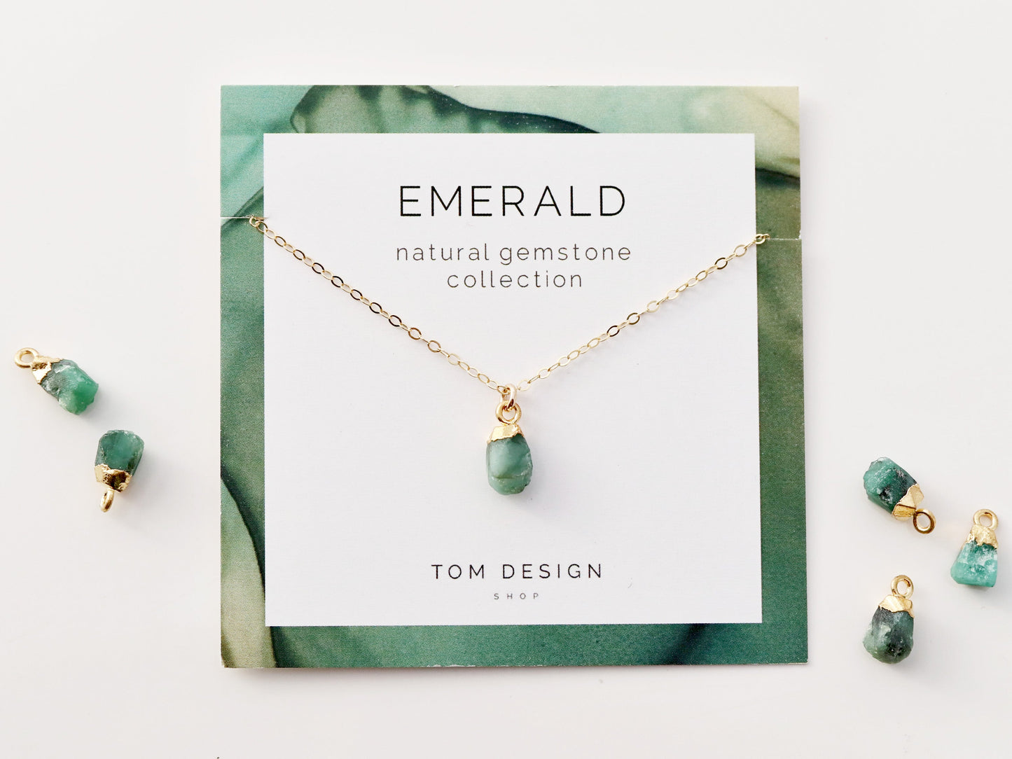 Gemstone Drop Necklace