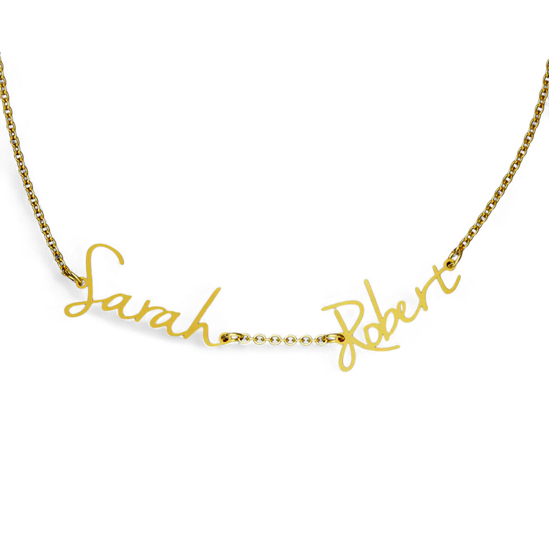 Collier double nom de fée