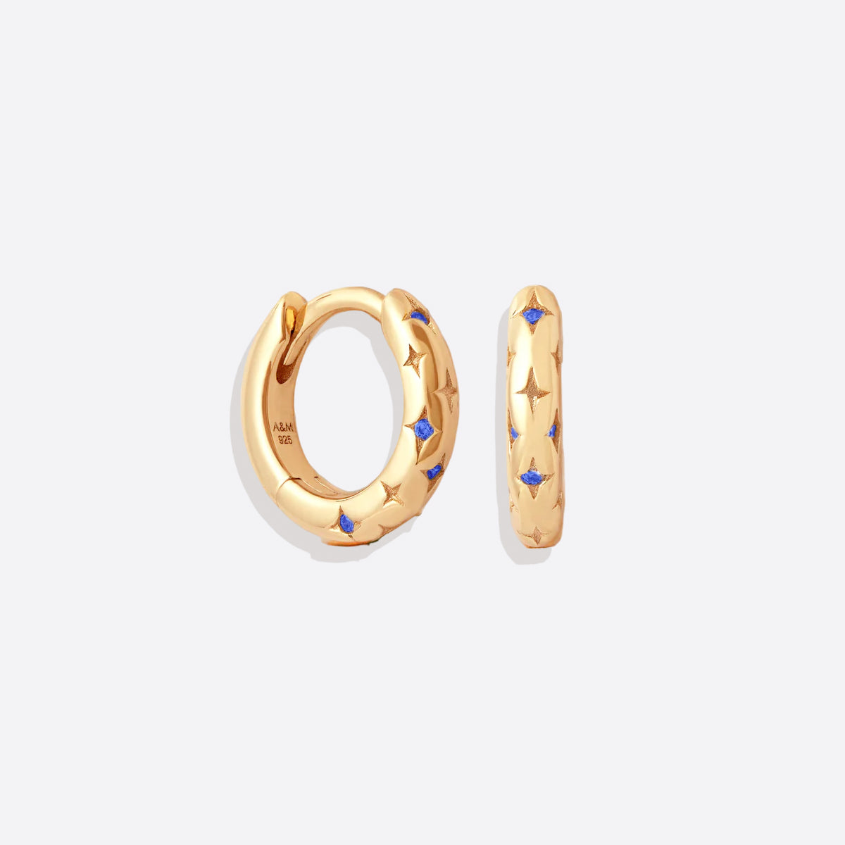 Boucles d'oreilles Huggie Étoiles filantes