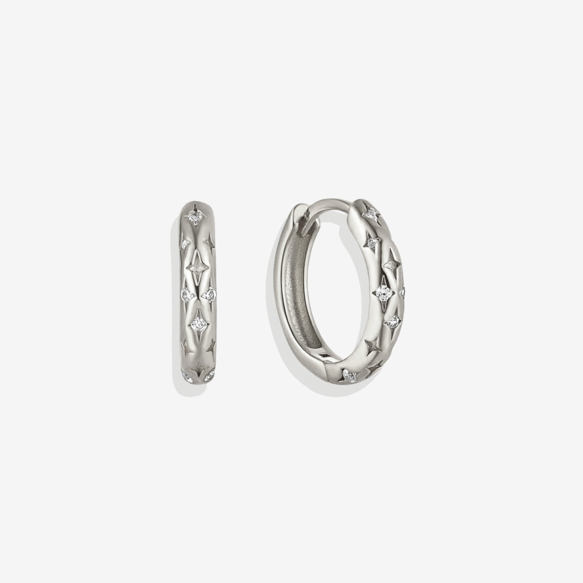 Boucles d'oreilles Huggie Étoiles filantes