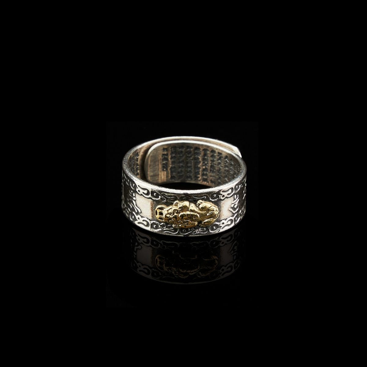 Bague Feng Shui Pixiu Mantra - Richesse et protection
