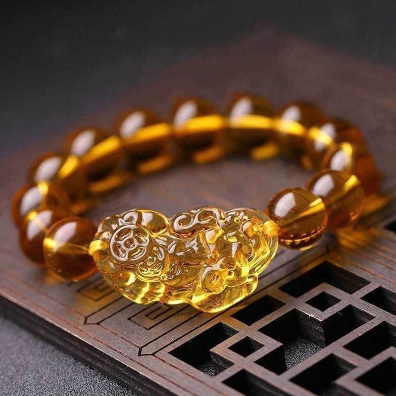 Bracelet Pixiu en citrine - Attirer la richesse