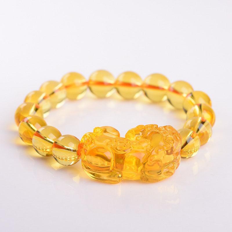 Bracelet Pixiu en citrine - Attirer la richesse