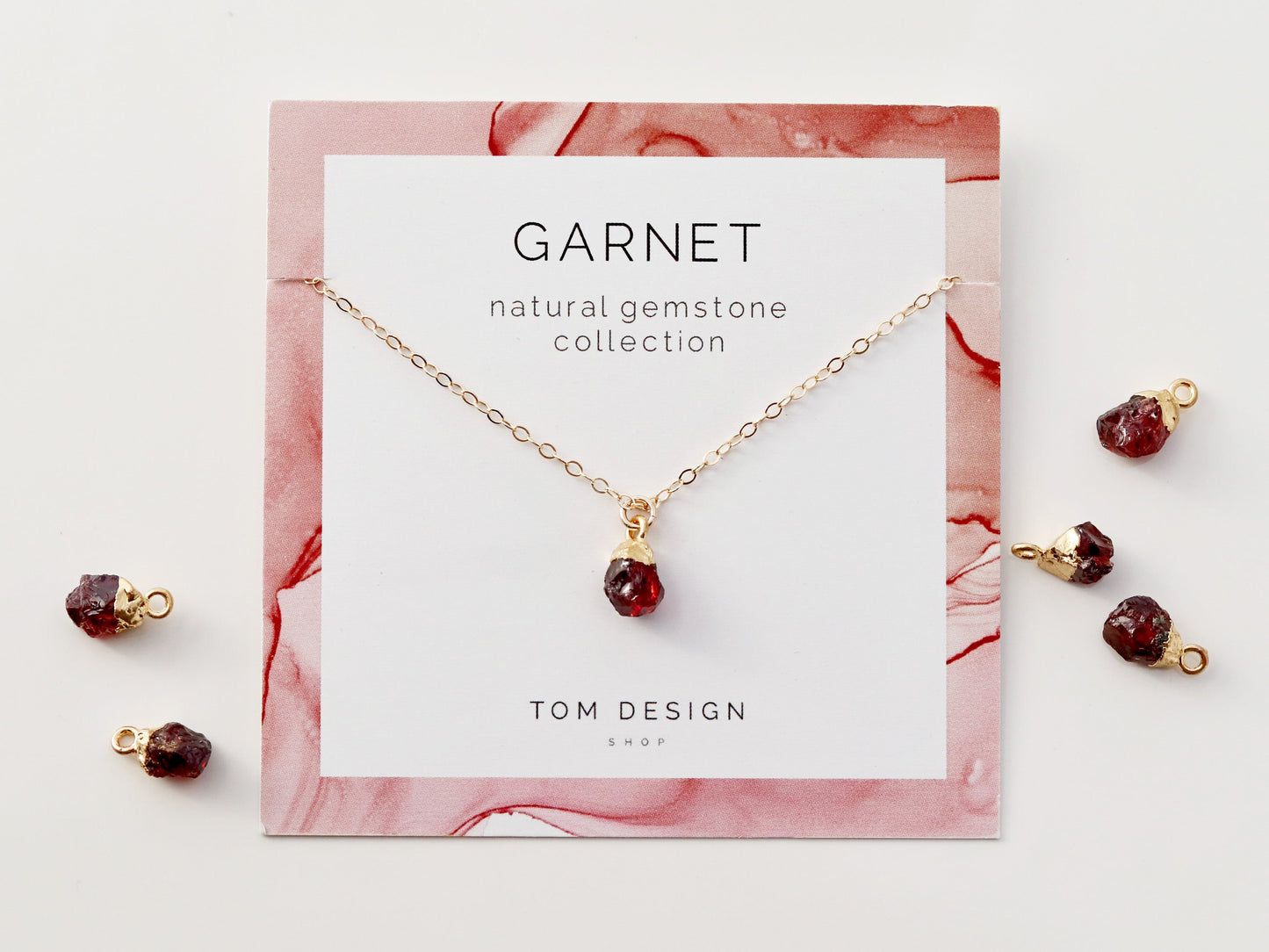 Gemstone Drop Necklace