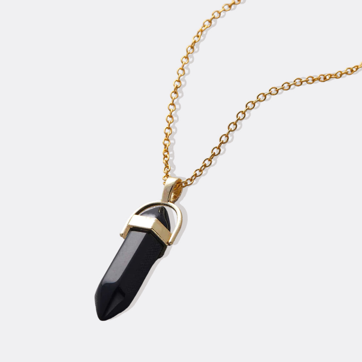 Collier à pointes de pierres précieuses