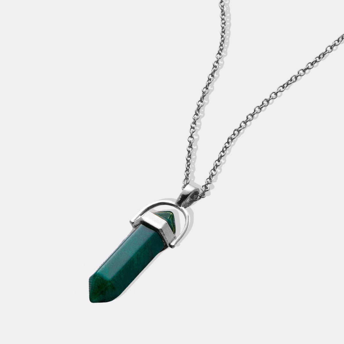 Collier à pointes de pierres précieuses