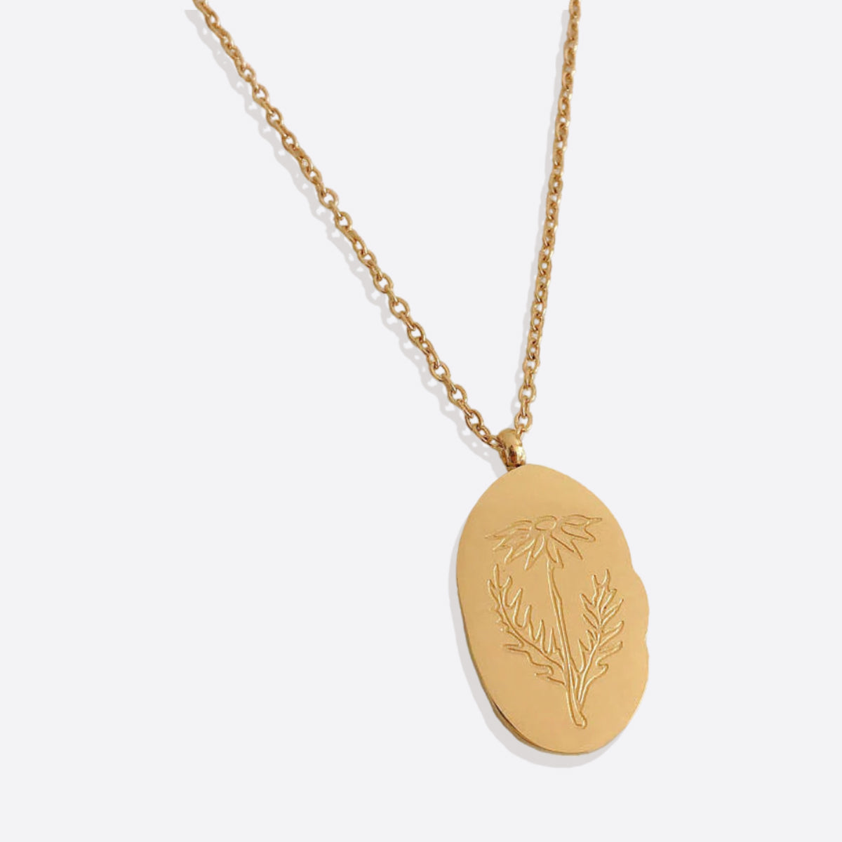 Collier pendentif fleur de naissance en or