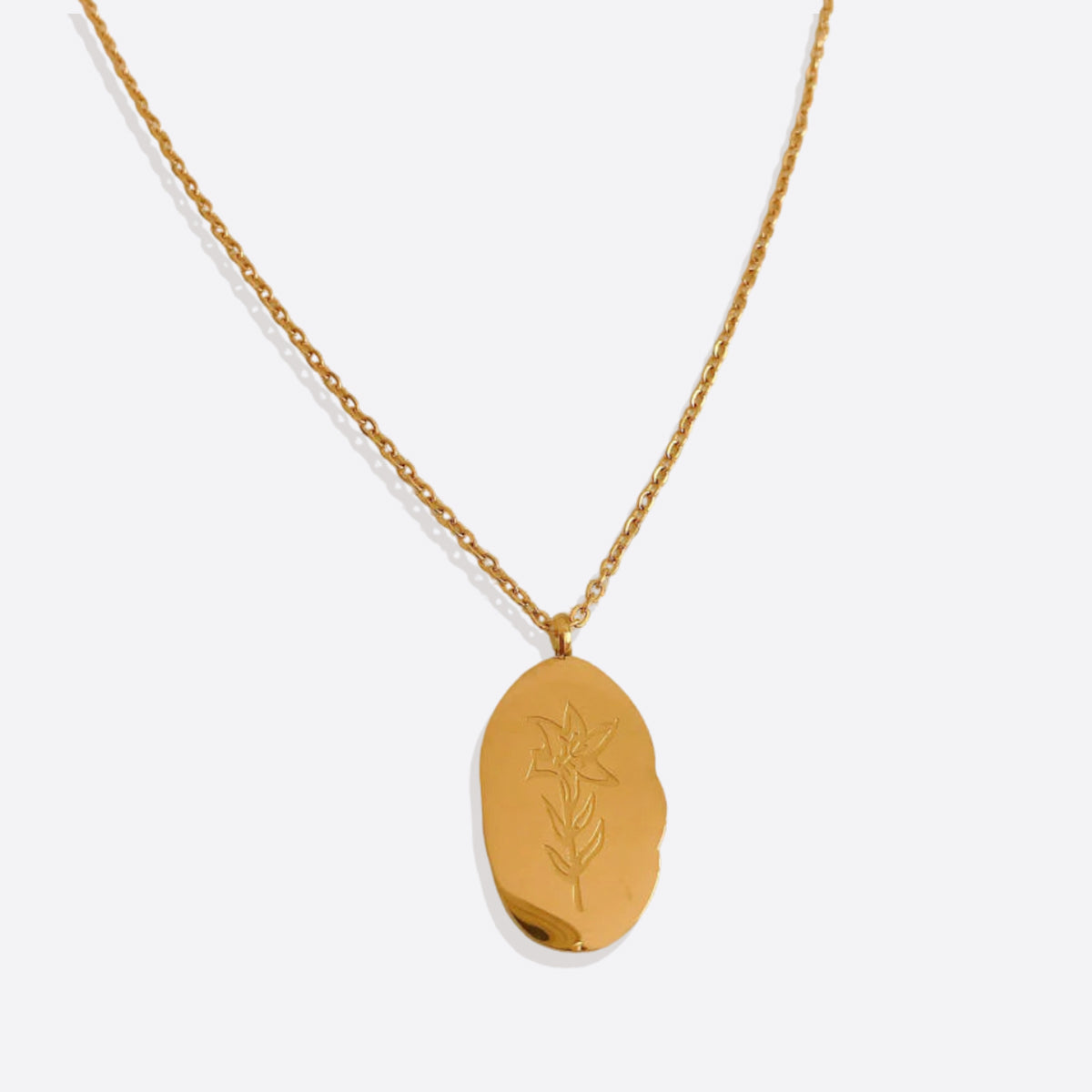 Collier pendentif fleur de naissance en or