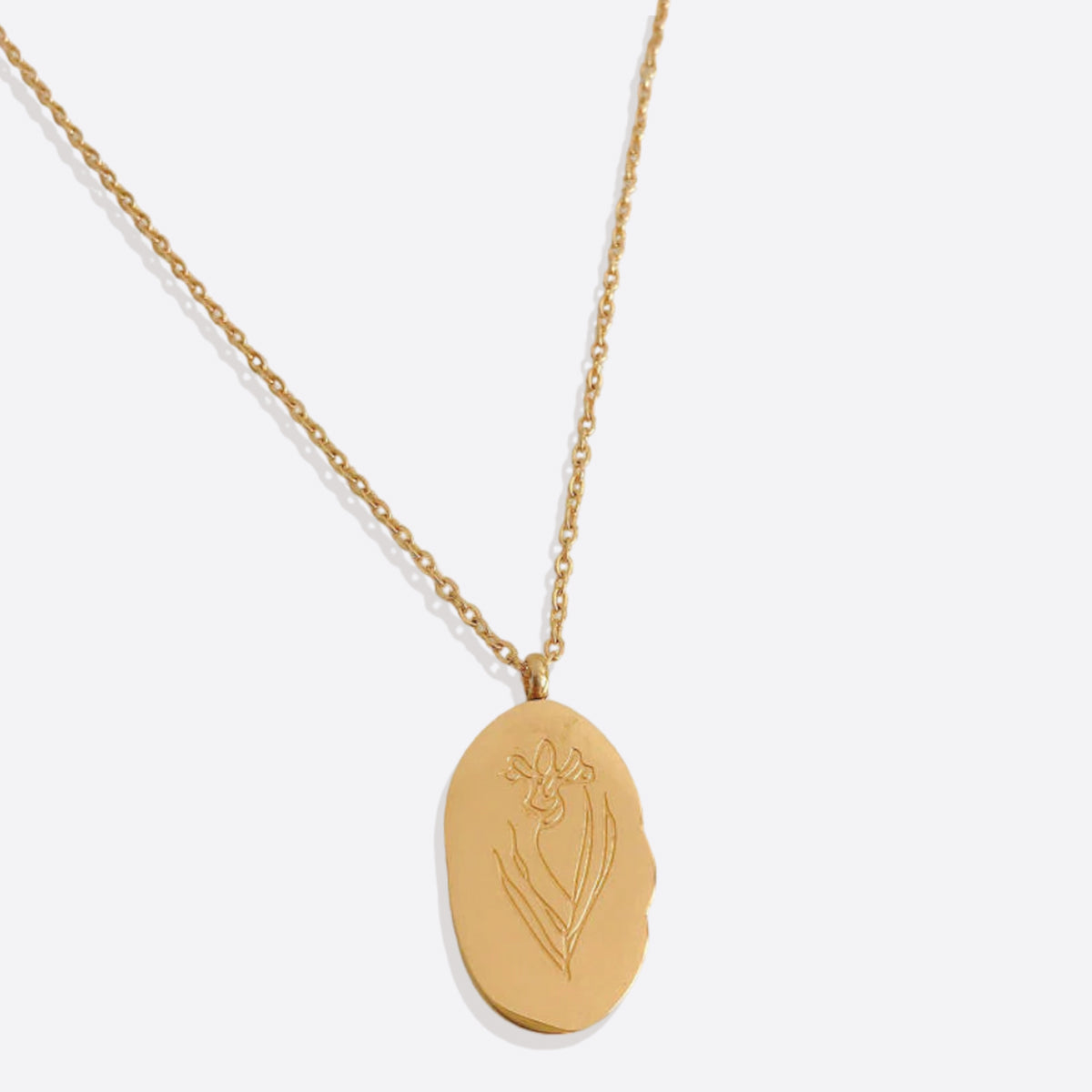 Collier pendentif fleur de naissance en or