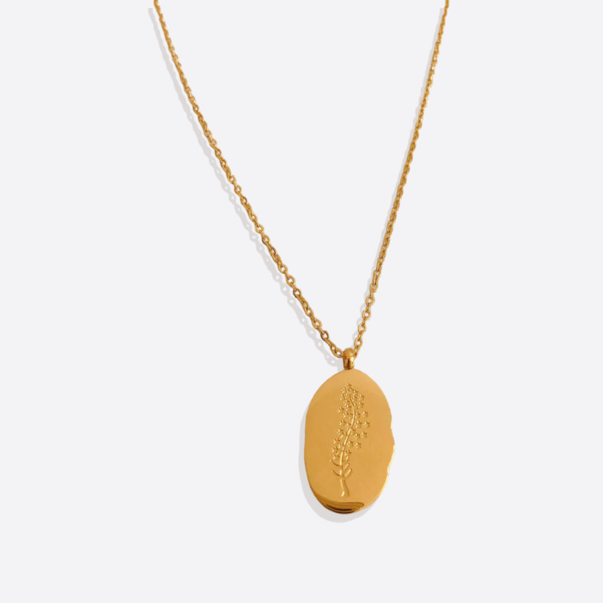 Collier pendentif fleur de naissance en or