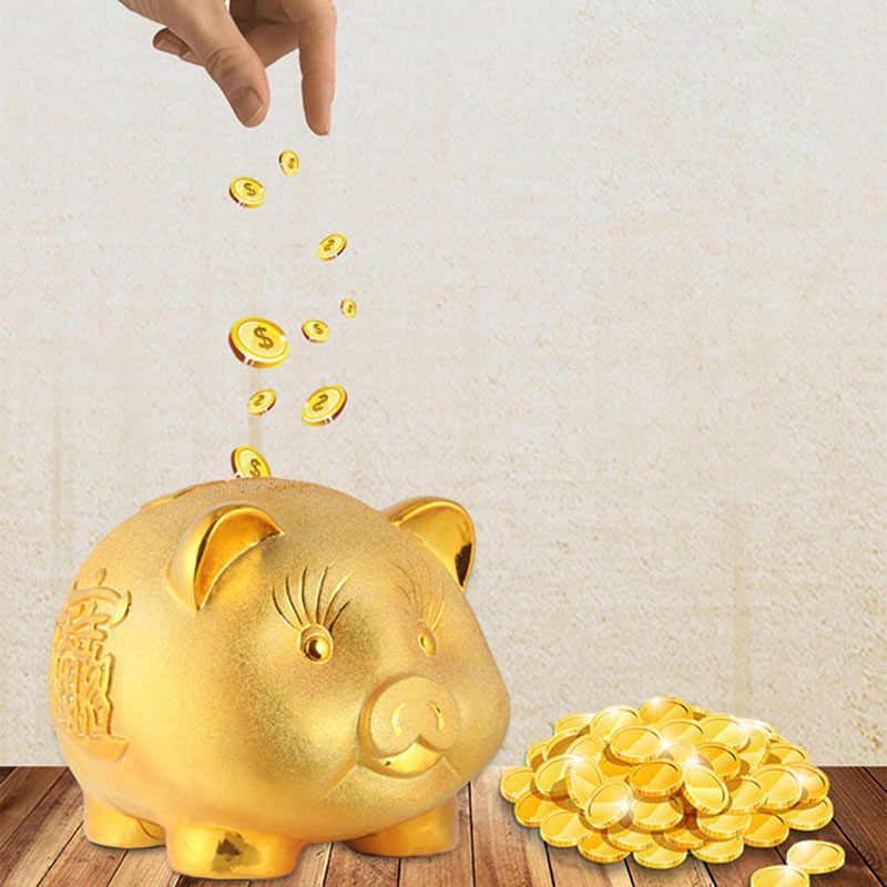 Tirelire chinoise en or - Céramique