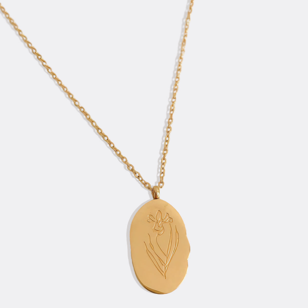 Collier pendentif fleur de naissance en or