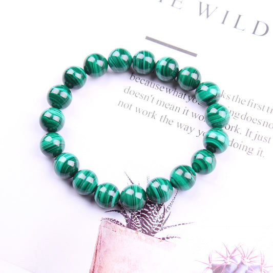 Bracelet de transformation en malachite verte – Pour un changement positif
