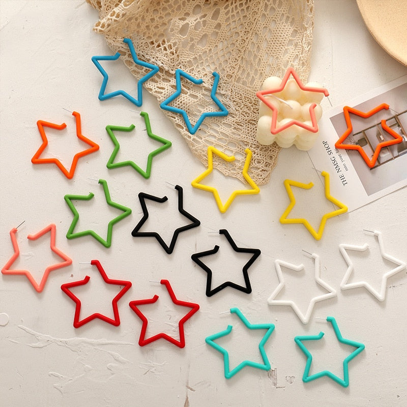 Boucles d'oreilles créoles Ear Candy Star