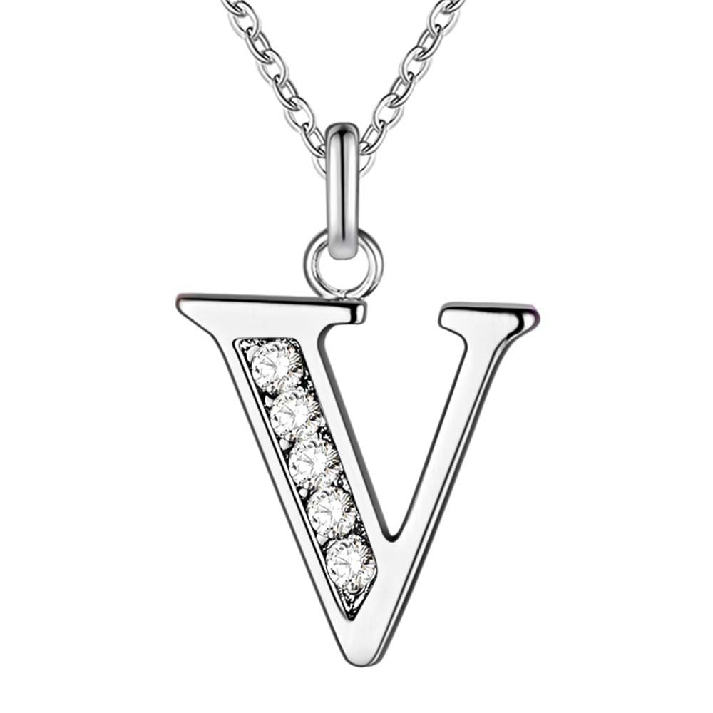 Collier satellite avec lettres en cristal