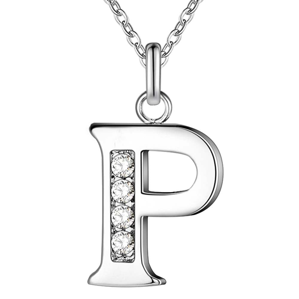 Collier satellite avec lettres en cristal