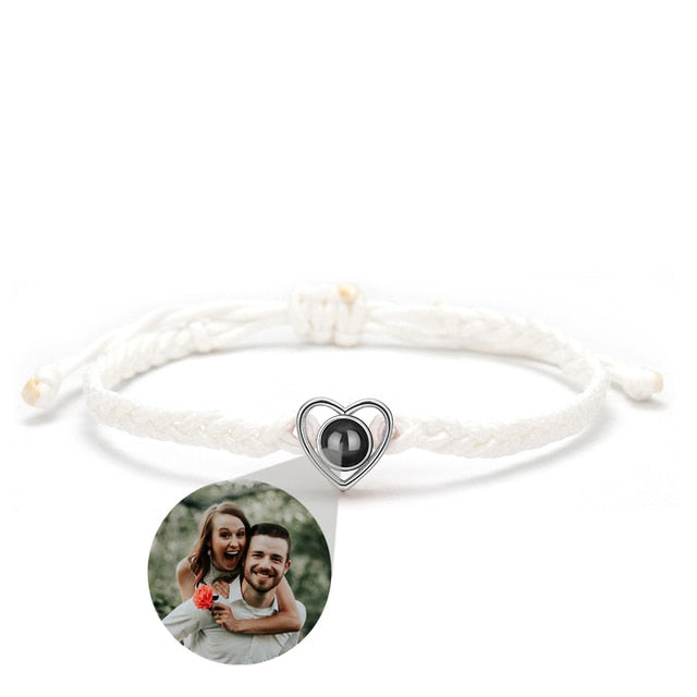 Heart Adjustable Photo Bracelet