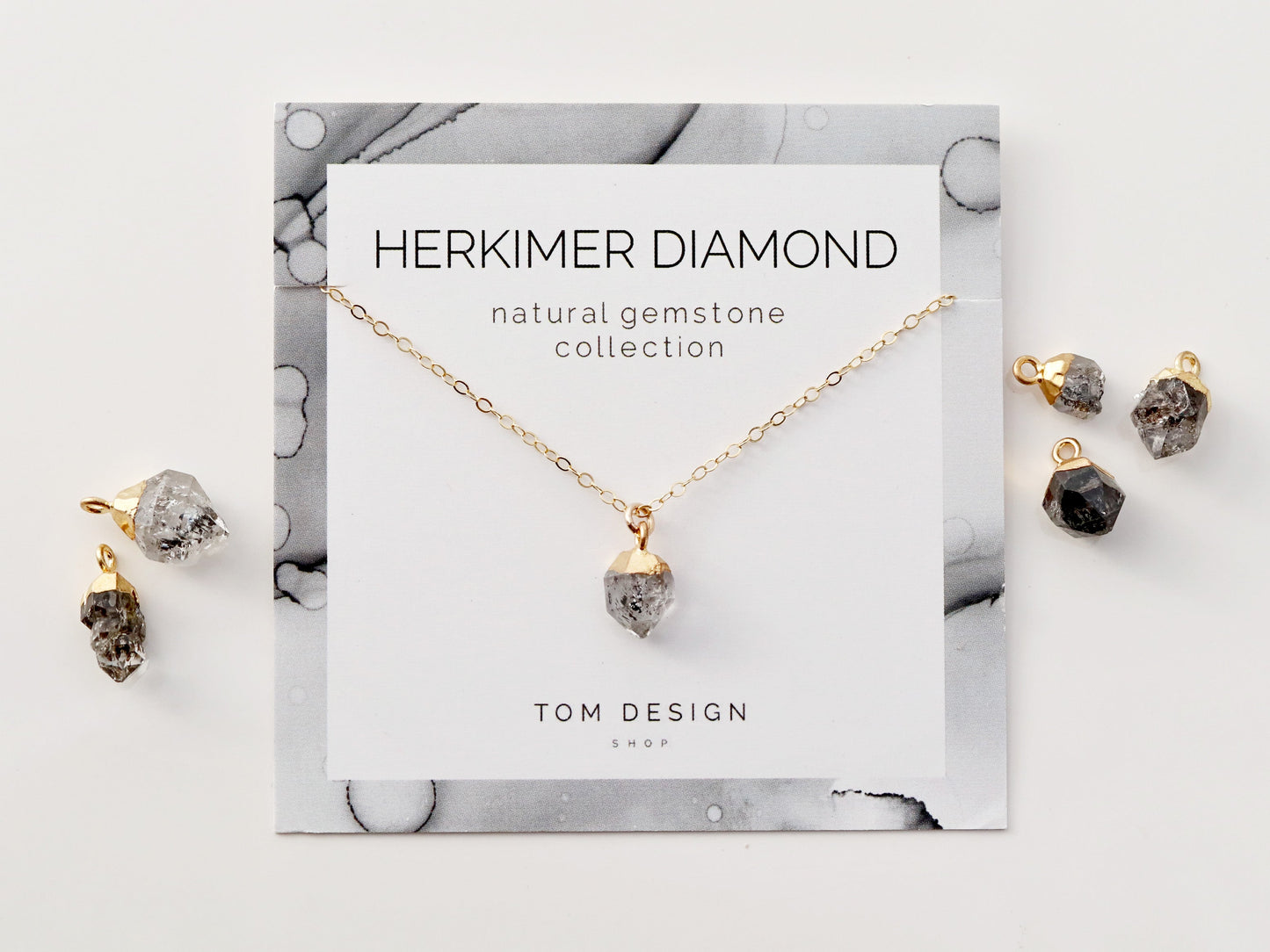 Gemstone Drop Necklace