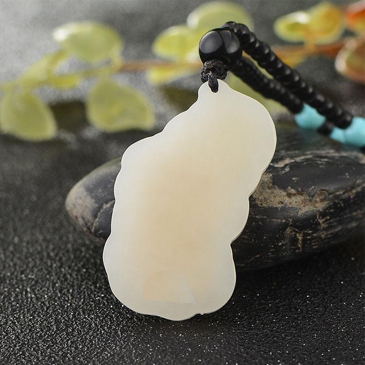 Collier Pixiu en jade Hetian - Abondance manifeste