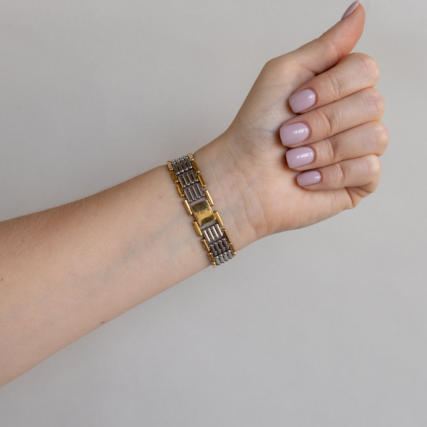 Montre vintage Jean Perret bicolore