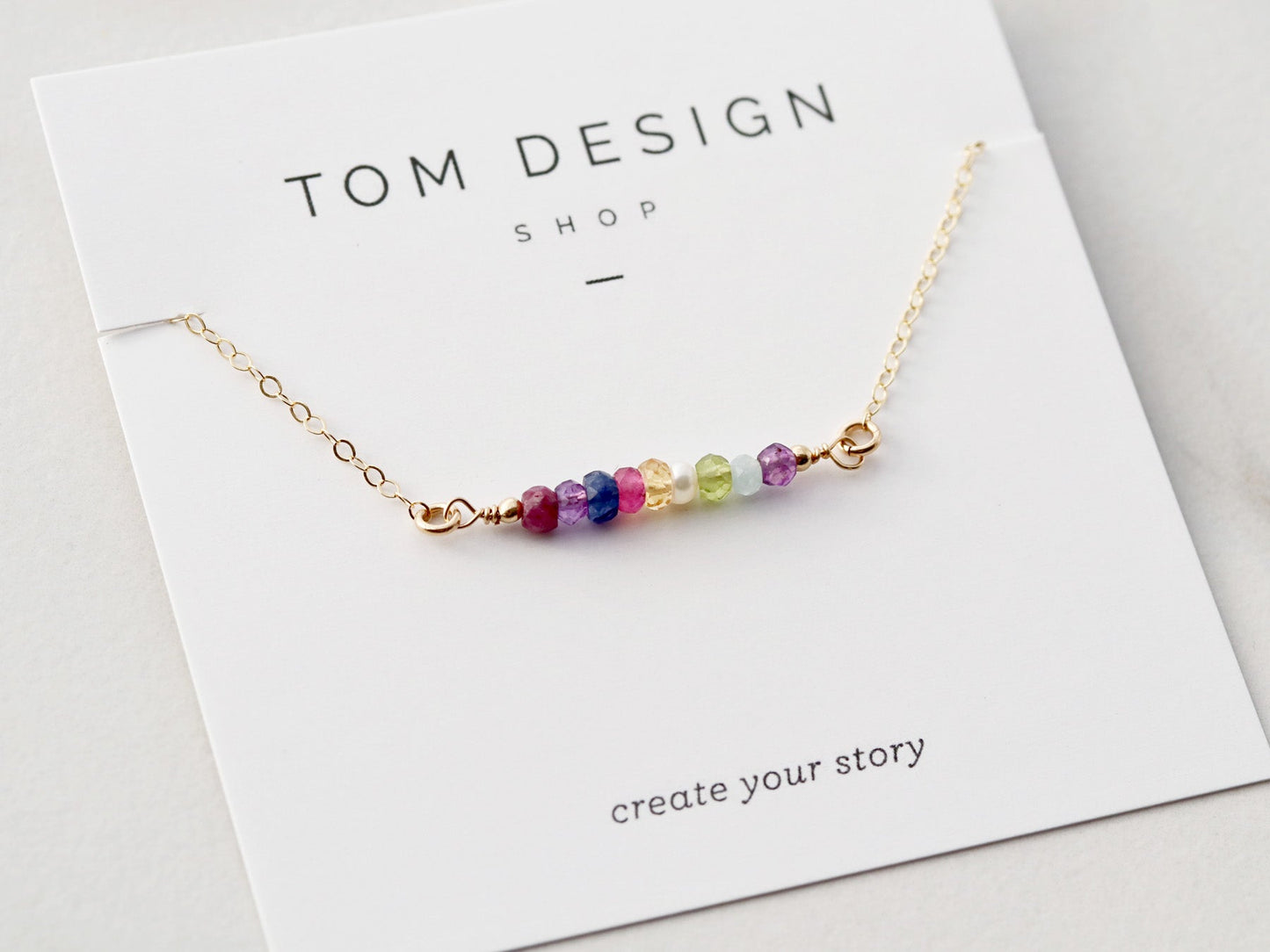 Gemstone Birthstone Bar - Build Your Own