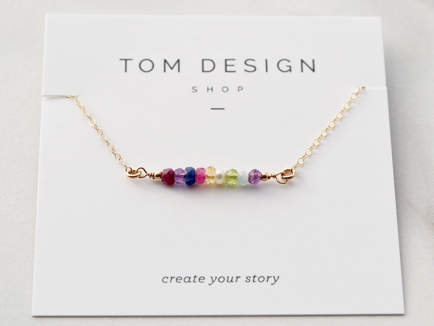 Gemstone Birthstone Bar - Build Your Own