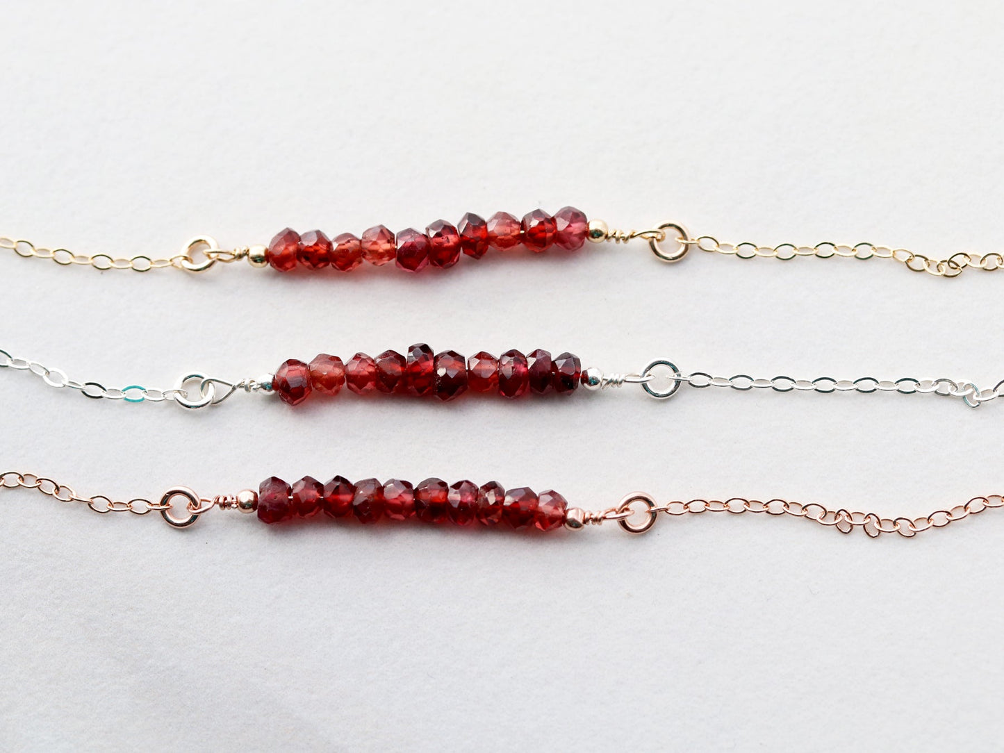 Gemstone Bar Necklace