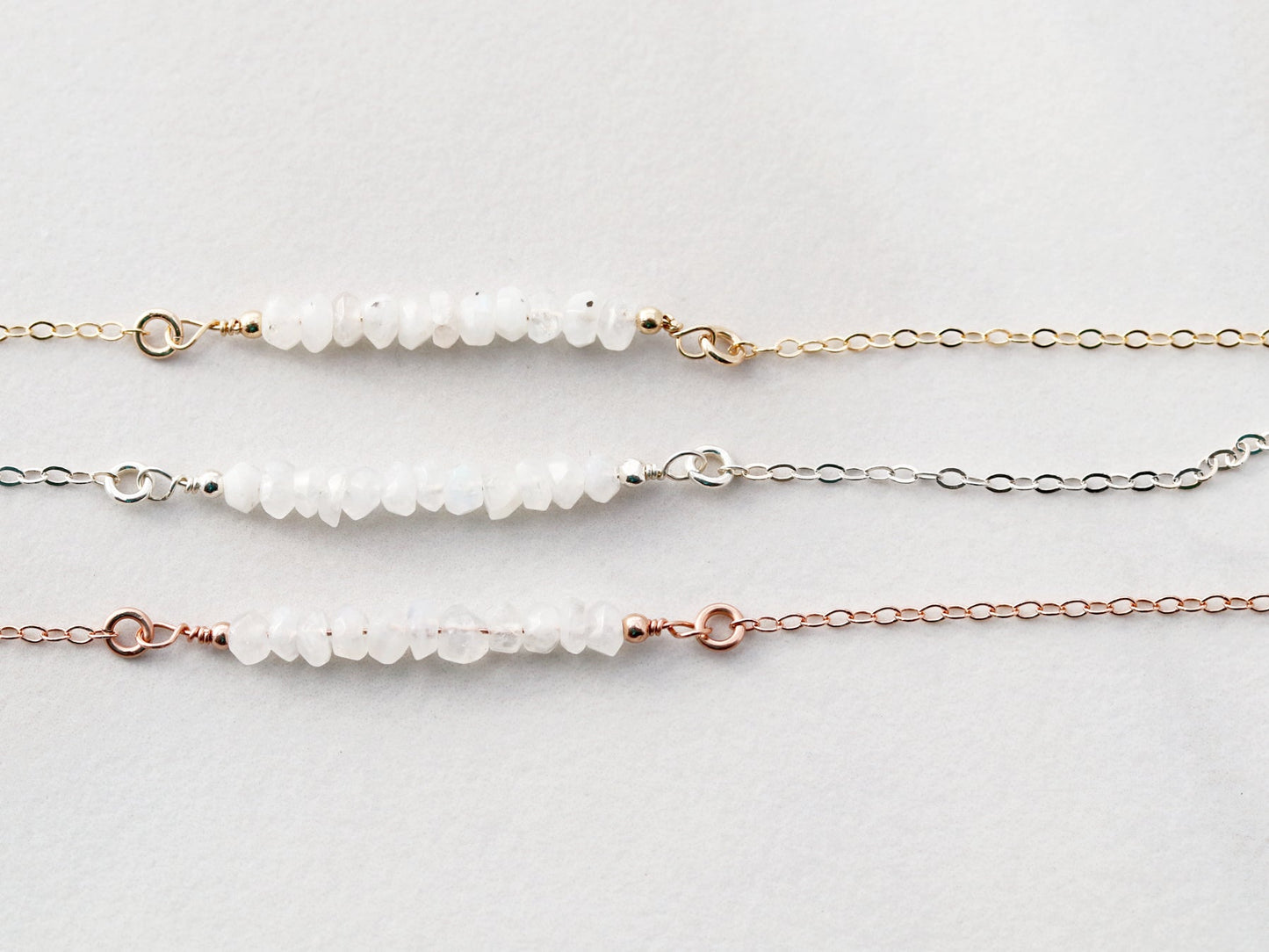 Gemstone Bar Necklace