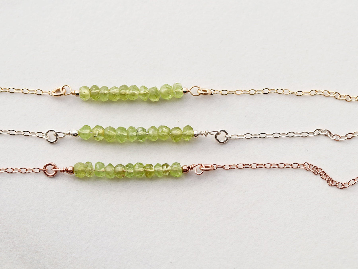 Gemstone Bar Necklace