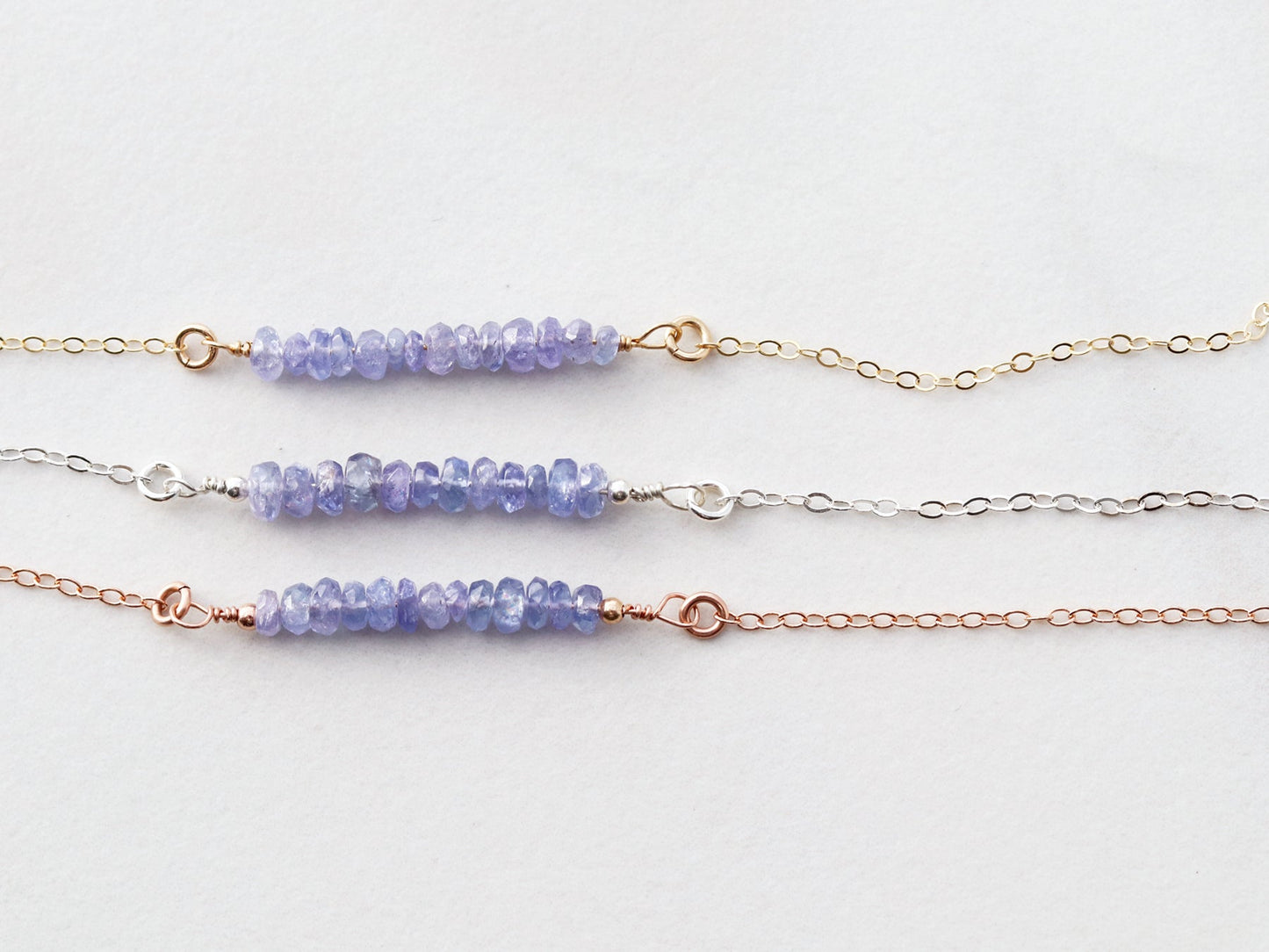 Gemstone Bar Necklace