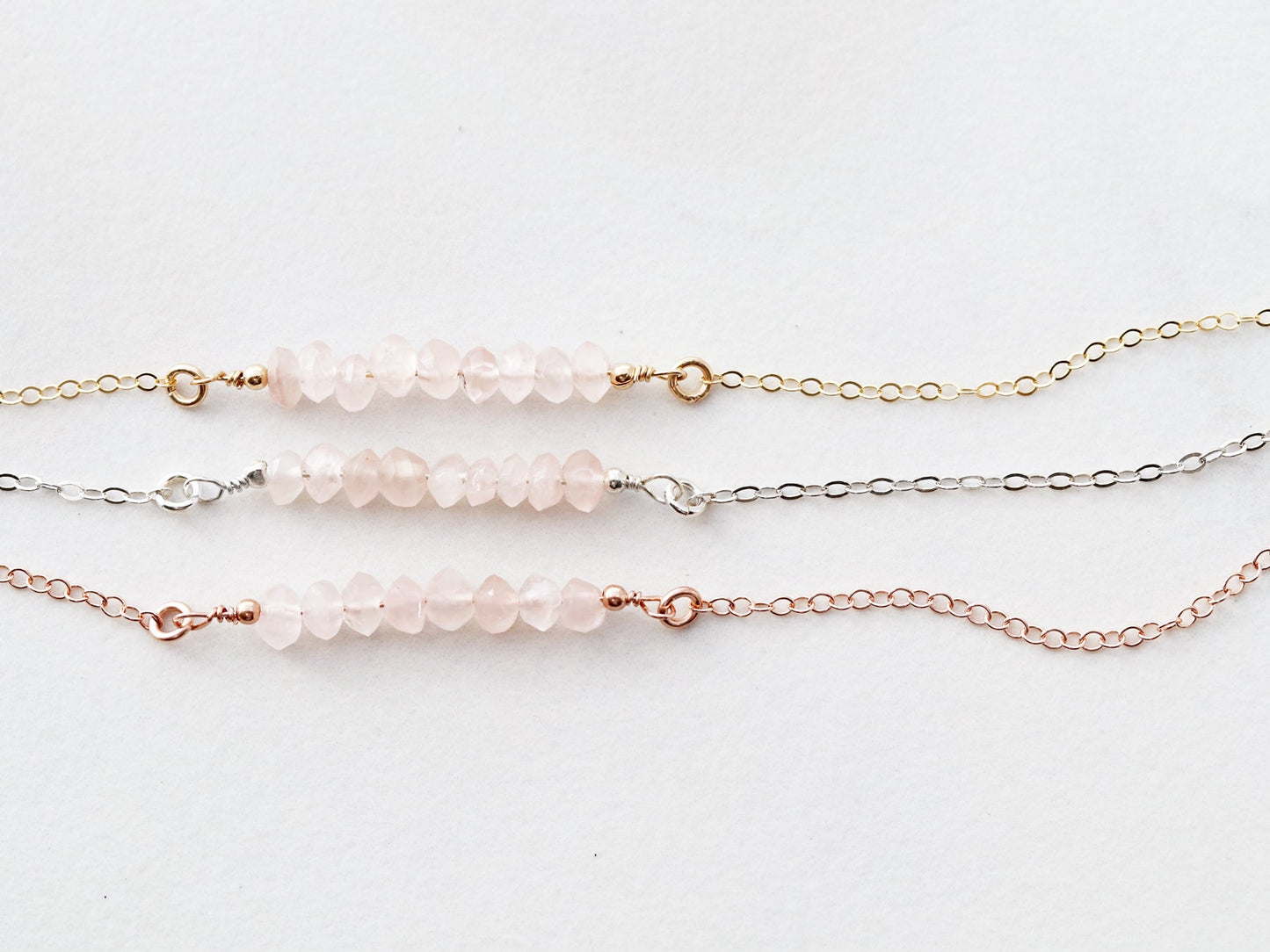 Gemstone Bar Necklace