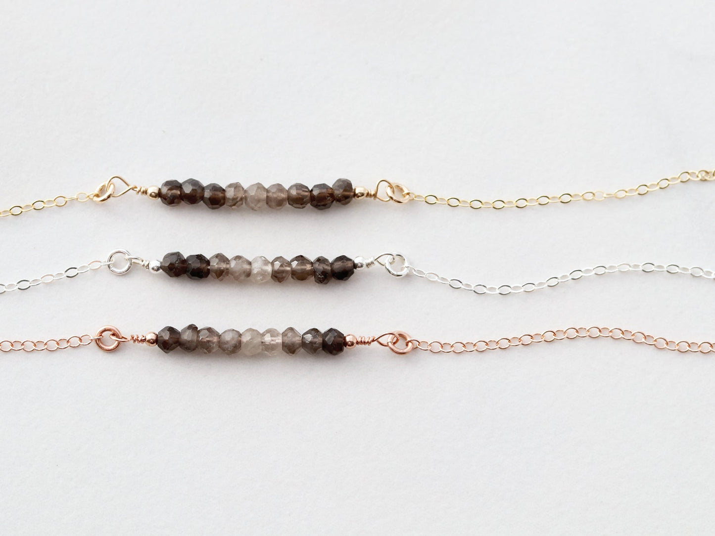 Gemstone Bar Necklace