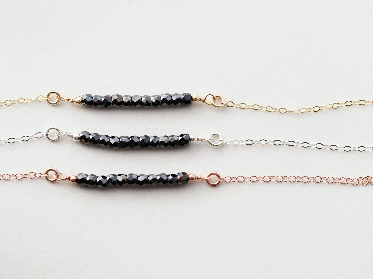 Gemstone Bar Necklace