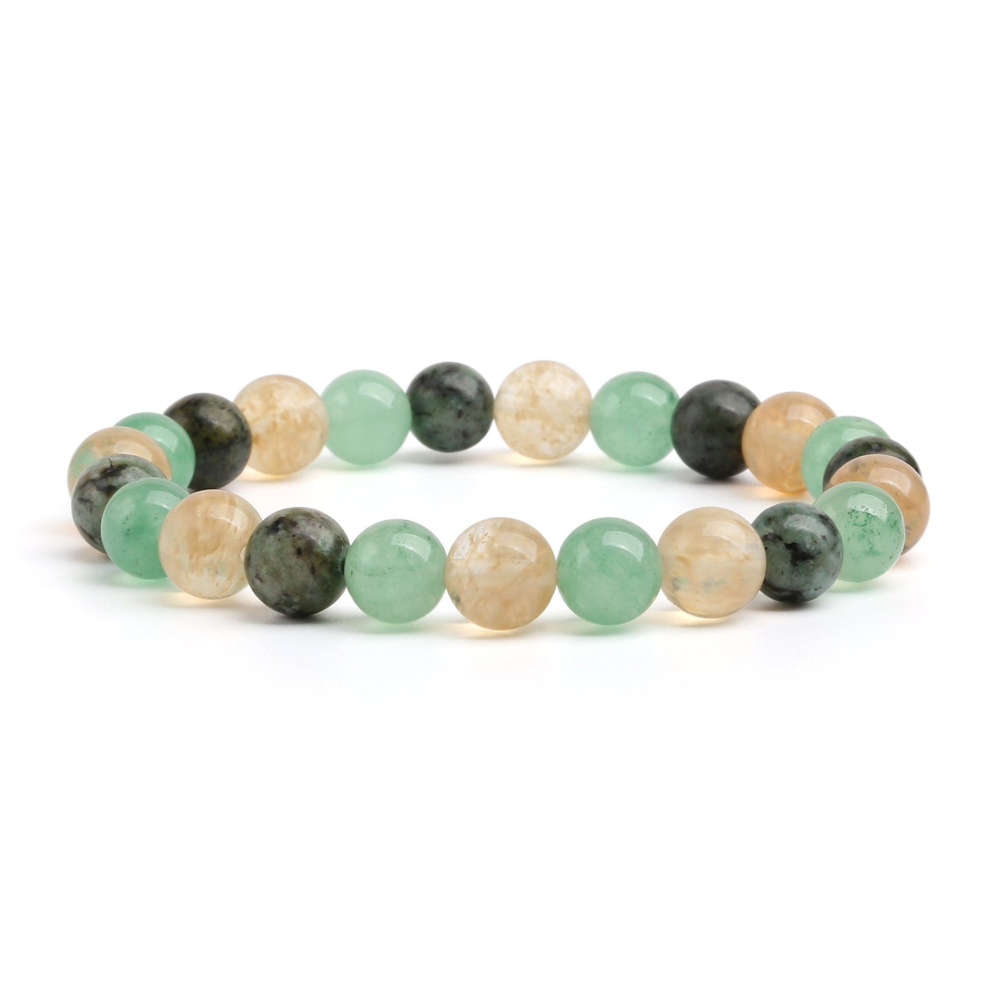 Bracelet Triple Prospérité - Citrine, Aventurine Verte, Turquoise