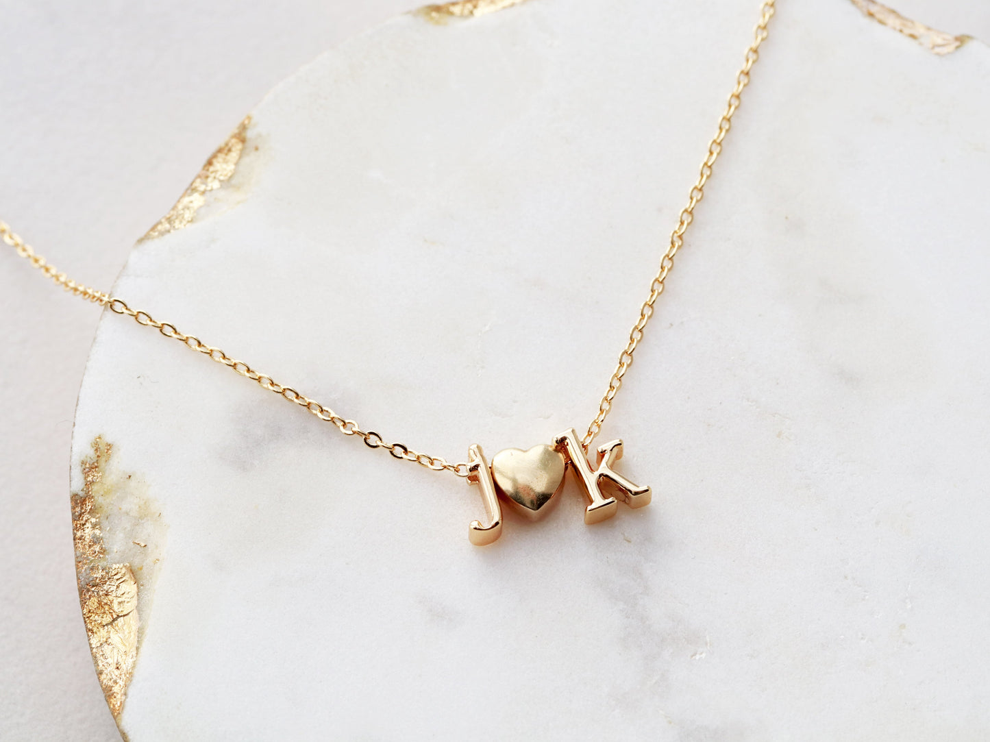 Triple Charm Lowercase Necklace