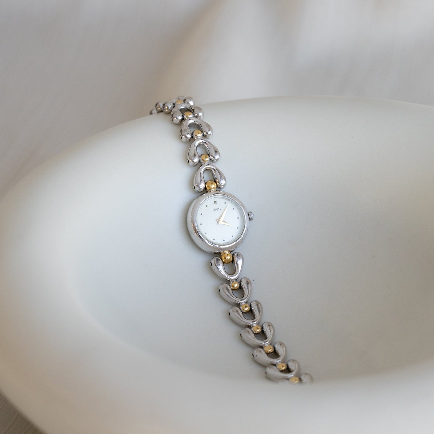 Montre vintage Citizen Chere Round bicolore