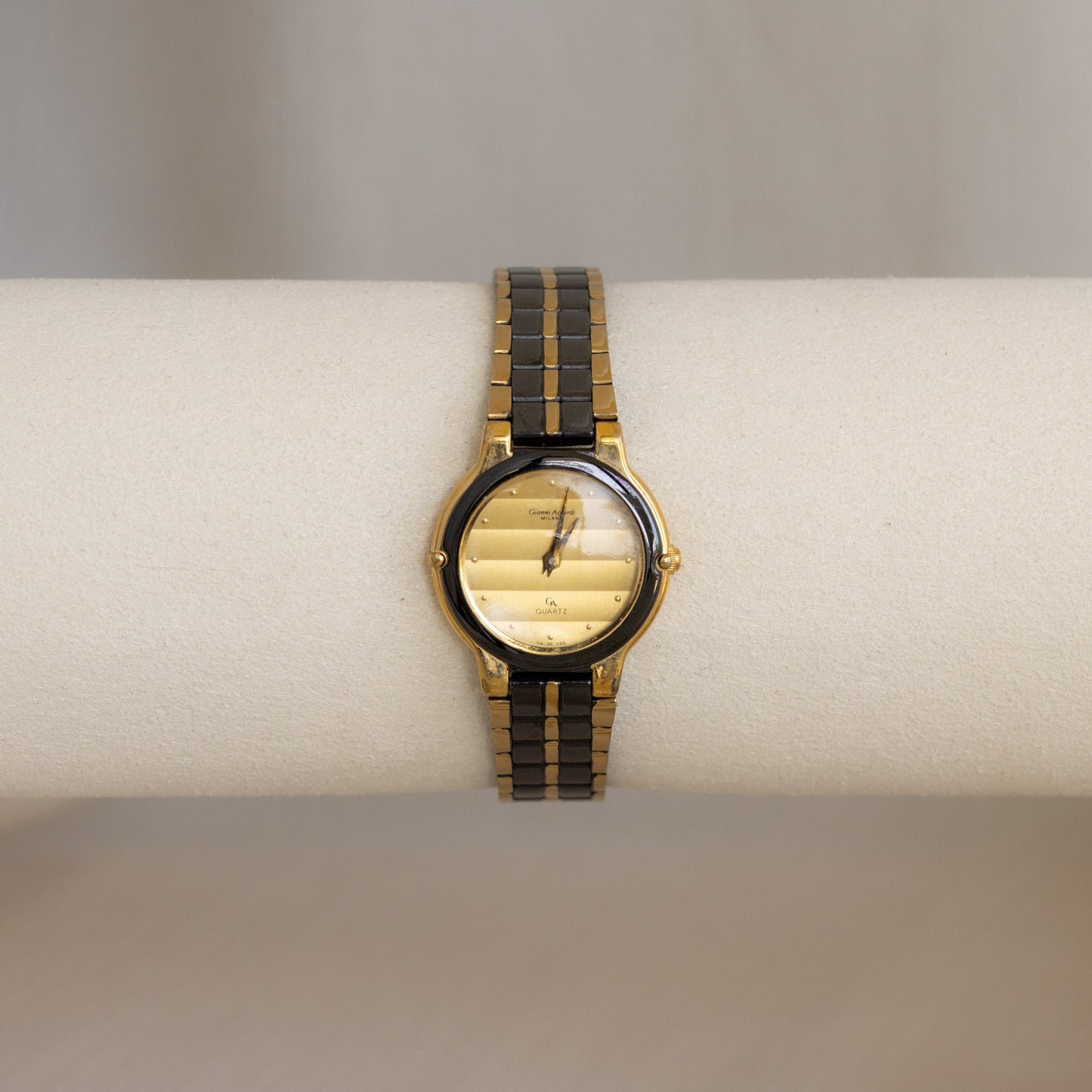 Vintage Gianni Accardi Black Gold Watch