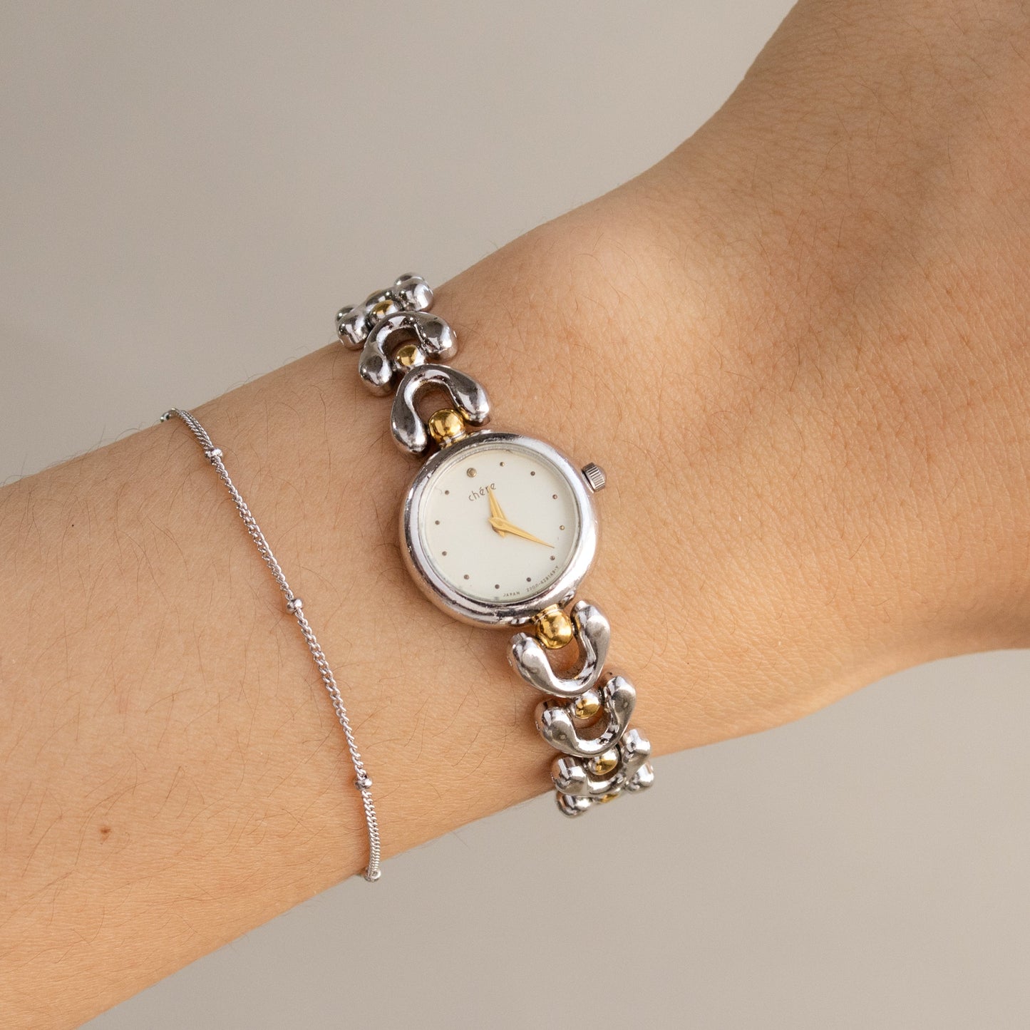 Montre vintage Citizen Chere Round bicolore