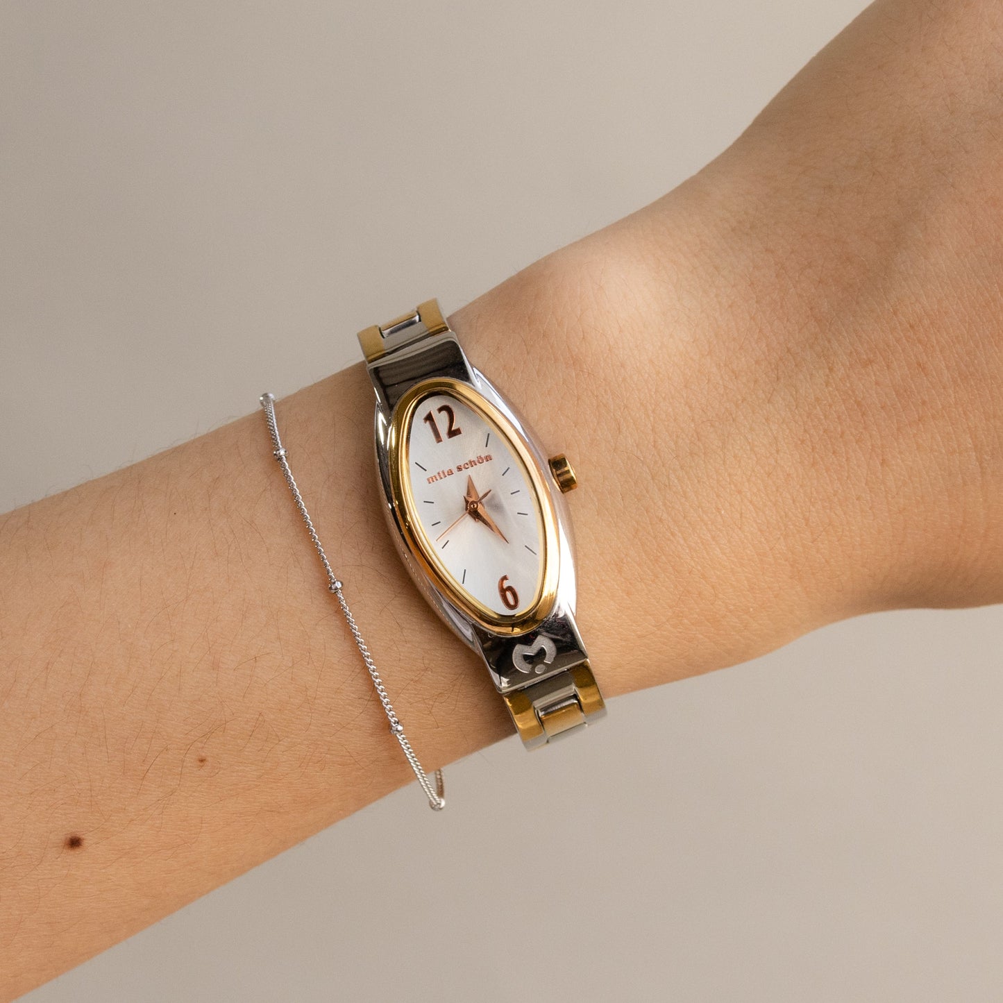 Montre bicolore vintage Mila Schon