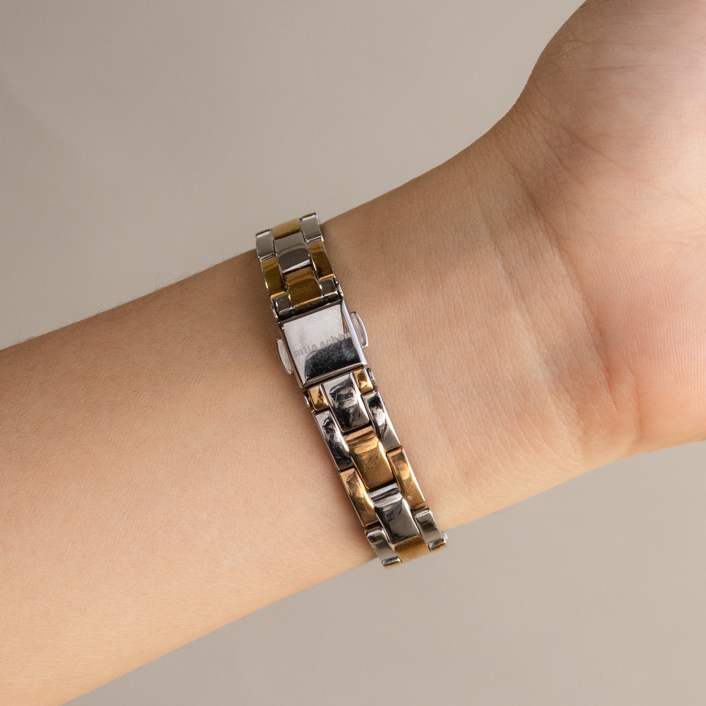 Montre bicolore vintage Mila Schon