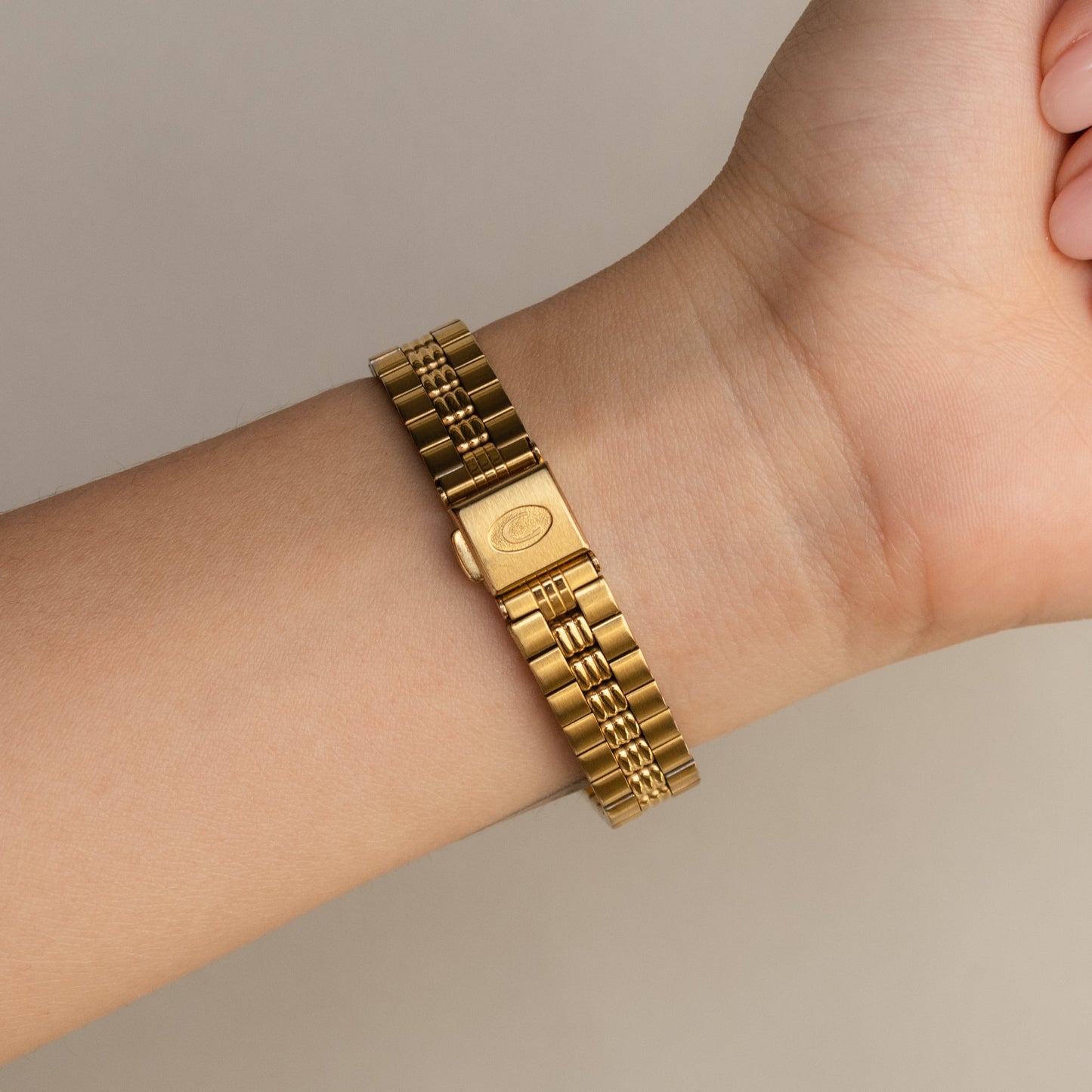 Montre Seiko Creo ronde en or vintage