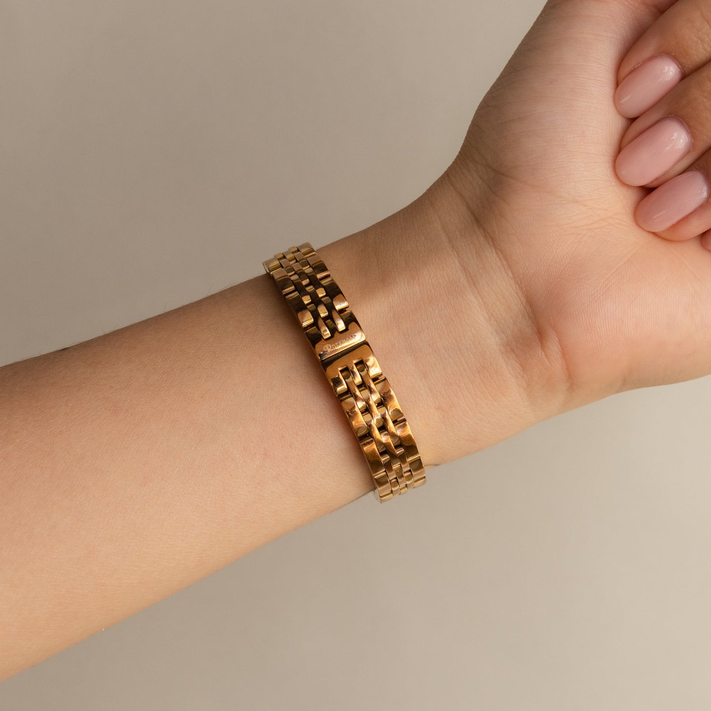 Montre vintage Rosemont Pave en or