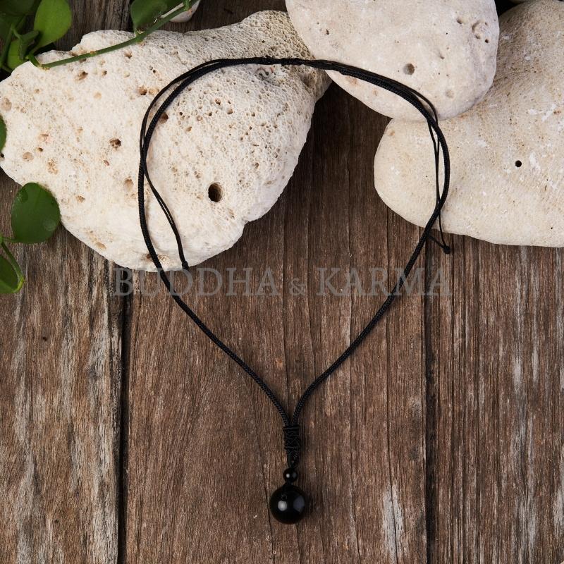 Collier en obsidienne arc-en-ciel - Œil de vérité