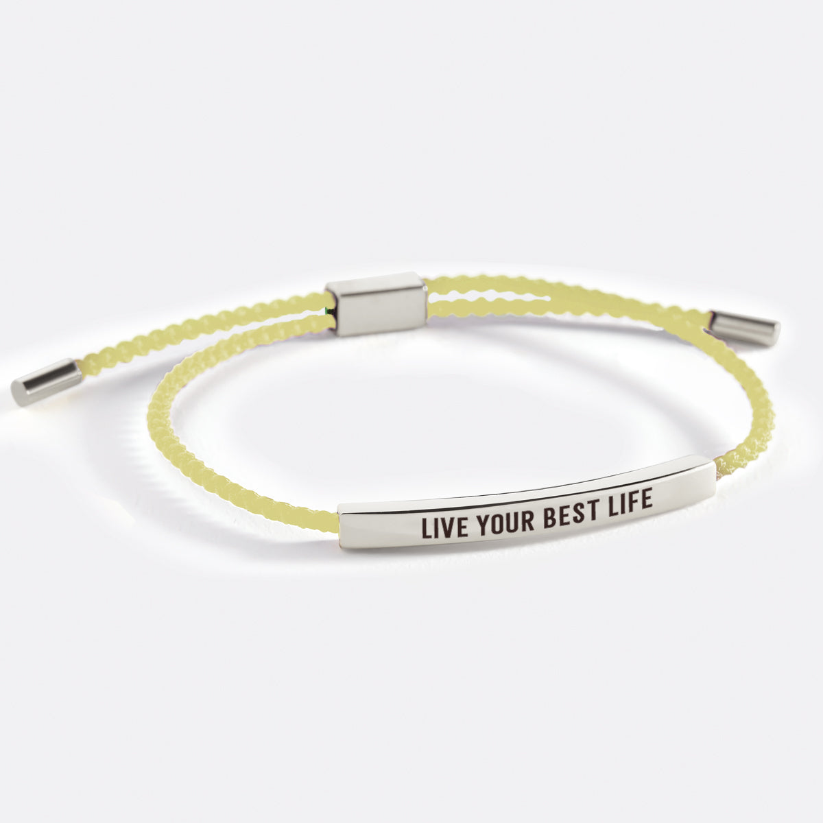 Lebe dein bestes Leben Inspirierendes Armband
