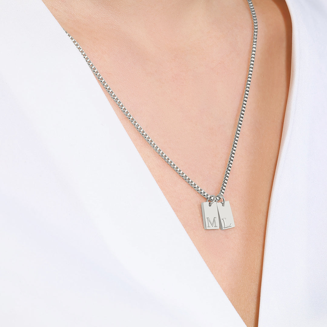 Initial Tag Necklace